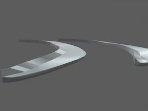 Front Bumper Lip Car 03 3D Model