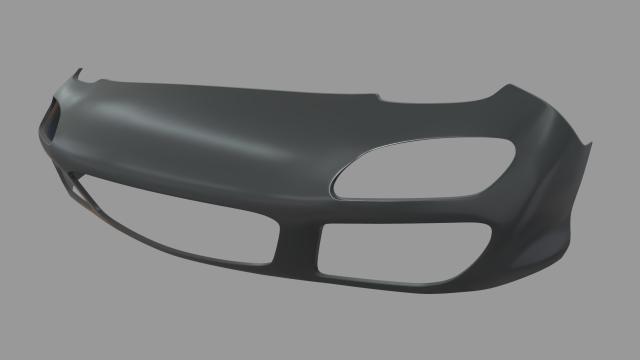 Front Bumper Mazda RX7 Custom Modelo 3D .c4d .max .obj .3ds .fbx .stl .blend 