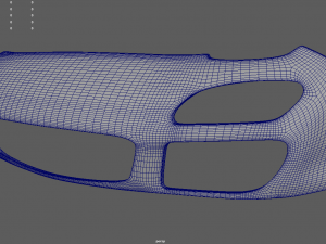Front Bumper Mazda RX7 Custom Modelo 3D