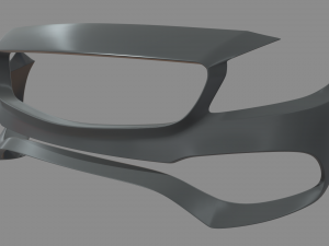 Front Bumper Mercedes Benz 3D Model