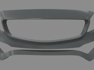 Front Bumper Mercedes Benz 3D Model