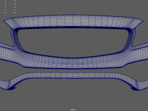 Front Bumper Mercedes Benz 3D Model