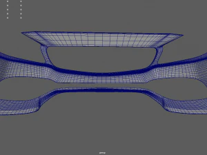 Front Bumper Mercedes Benz 3D Model