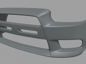 Front Bumper Mitsubishi Lancer Evolution 3D Model