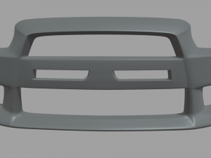 Front Bumper Mitsubishi Lancer Evolution Model 3D