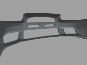 Front Bumper Mitsubishi Lancer Evolution Model 3D