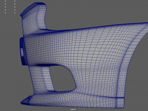 Front Bumper Mitsubishi Lancer Evolution Model 3D