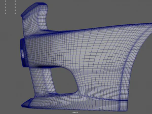 Front Bumper Mitsubishi Lancer Evolution 3D Model