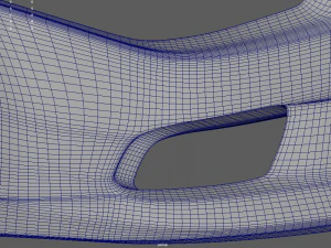 Front Bumper Mitsubishi Lancer Evolution 3D Model