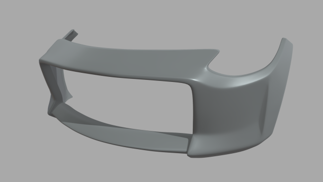 Front Bumper Nissan 400Z 3Dモデル .c4d .max .obj .3ds .fbx .stl .blend 
