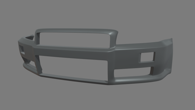 Front Bumper Nissan Skyline Custom Modelo 3D .c4d .max .obj .3ds .fbx .stl .blend 