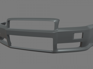 Front Bumper Nissan Skyline Custom 3D Model