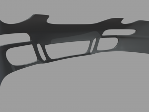 Front Bumper Porsche Custom 3D Model