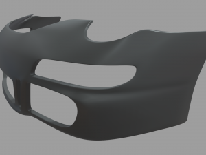 Front Bumper Porsche Custom 3D Model