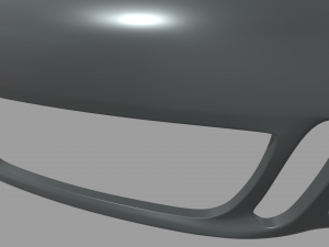 Front Bumper Porsche Custom 3D Model