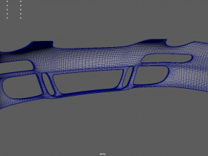 Front Bumper Porsche Custom 3D Model