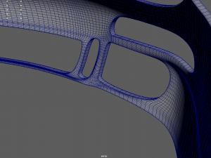 Front Bumper Porsche Custom 3D Model