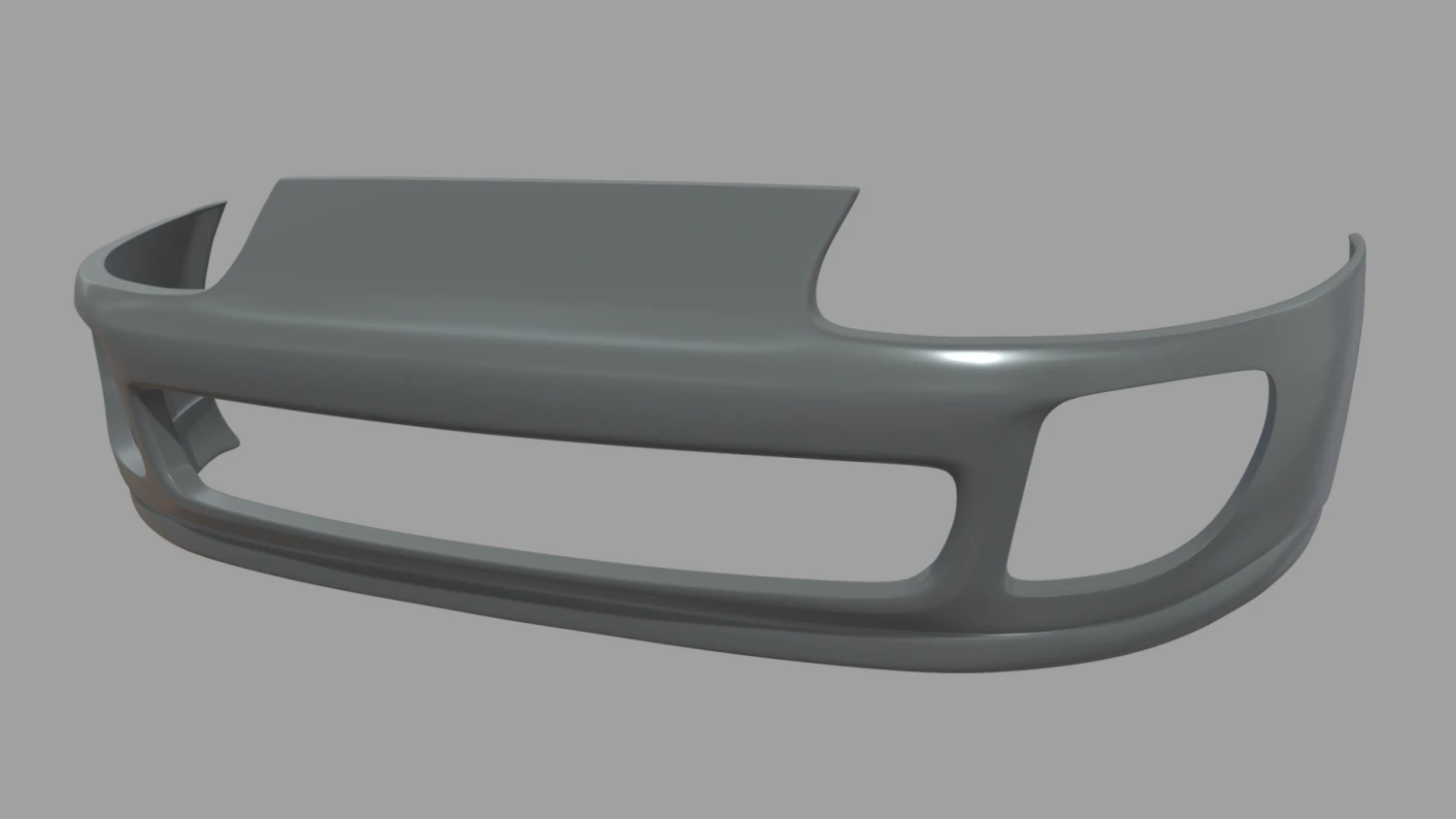 Front Bumper Toyota Supra 3D Model .c4d .max .obj .3ds .fbx .stl .blend 