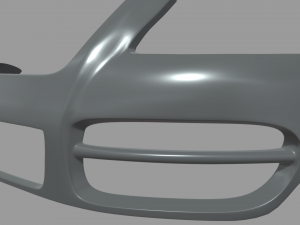 Front Bumper Volkswagen Touareg Model 3D