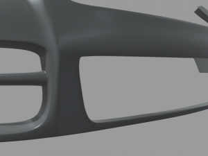 Front Bumper Volkswagen Touareg Model 3D