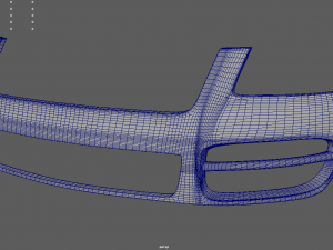 Front Bumper Volkswagen Touareg Model 3D