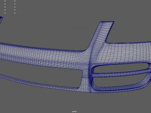 Front Bumper Volkswagen Touareg 3D Model