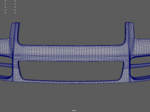 Front Bumper Volkswagen Touareg Model 3D