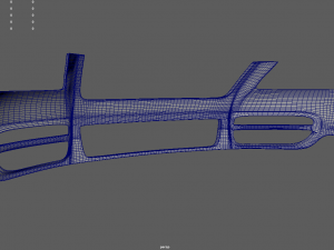 Front Bumper Volkswagen Touareg Model 3D