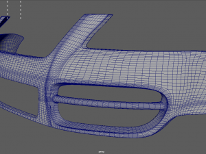 Front Bumper Volkswagen Touareg Model 3D