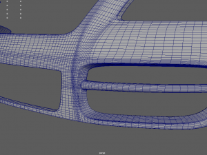 Front Bumper Volkswagen Touareg Model 3D