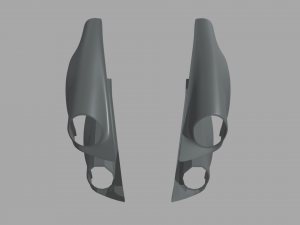 Front Fender Porsche Custom 3D-Modell