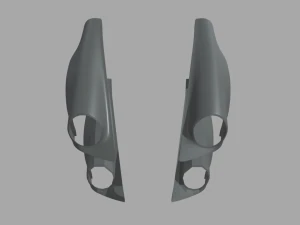 Front Fender Porsche Custom 3D Model