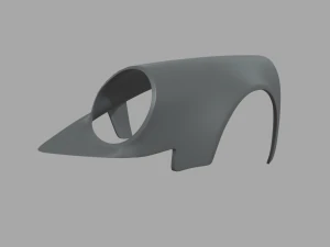 Front Fender Porsche Custom 3D Model