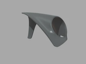 Front Fender Porsche Custom 3D Model