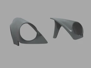 Front Fender Porsche Custom 3D Model