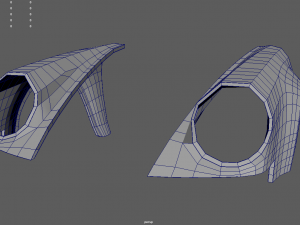 Front Fender Porsche Custom 3D-Modell