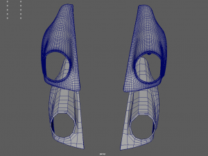 Front Fender Porsche Custom 3D-Modell