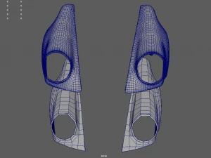 Front Fender Porsche Custom 3D Model