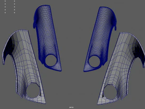 Front Fender Porsche Custom 3D Model