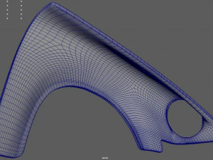 Front Fender Porsche Custom 3D Model