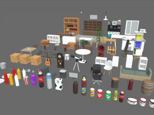 Pakiet mebli Model 3D