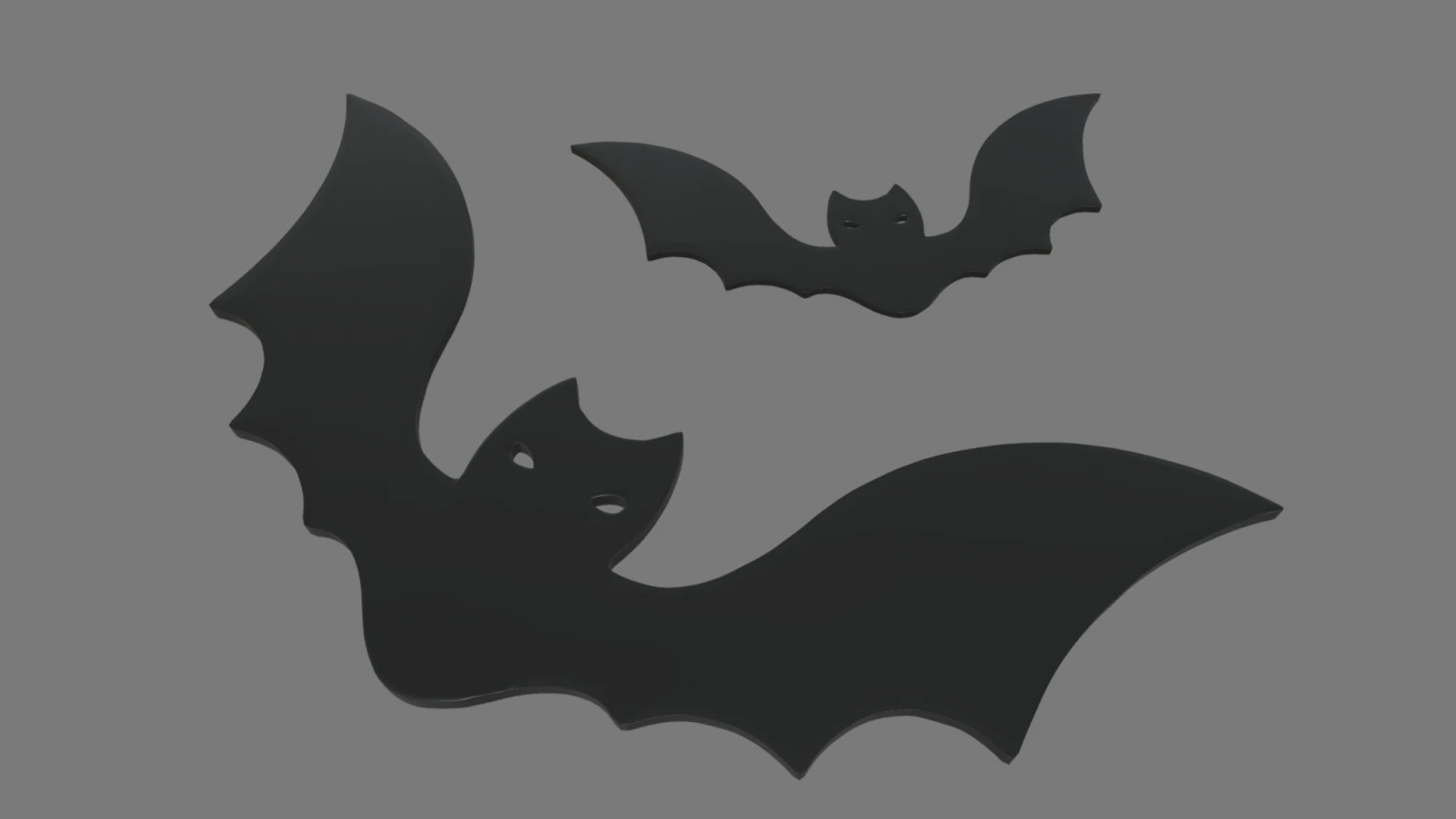 Bats Candy 3D Model .c4d .max .obj .3ds .fbx .stl .blend 