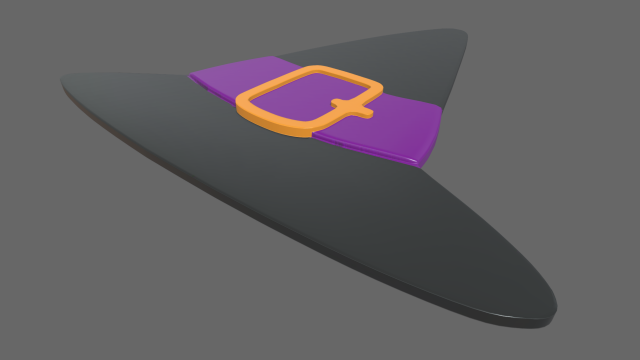Witch Hat Candy 3D-Modell .c4d .max .obj .3ds .fbx .stl .blend 