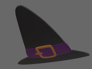 Doce de Chap&eacute;u de Bruxa Modelo 3D