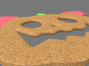 Halloween Pumpkin Cookie 01 3D Model
