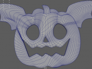 Halloween Pumpkin Cookie 01 3D Model