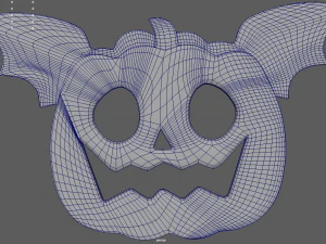 Halloween Pumpkin Cookie 01 3D Model