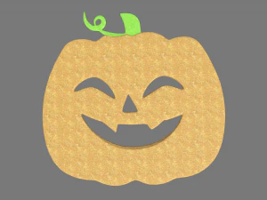 Гарбузове печиво на Хелловін 02 3D Модель