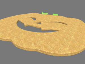 Halloween Pumpkin Cookie 02 Modèle 3D