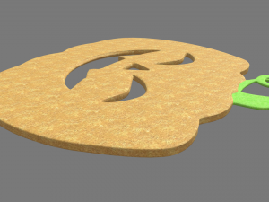 Halloween Pumpkin Cookie 02 Modèle 3D